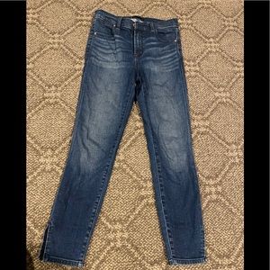 Jbrand Alana Highrise Crop Jeans with Slit